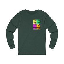 Load image into Gallery viewer, Unisex Long Sleeve Tee: DH Palms PopArt_Front & Back Print