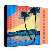 Load image into Gallery viewer, Diamond Head Palms Comic on Canvas - 3 sizes