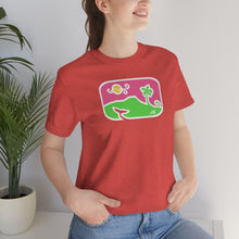 Load image into Gallery viewer, Unisex Tee: Diamond Head Dancing Whale in Color
