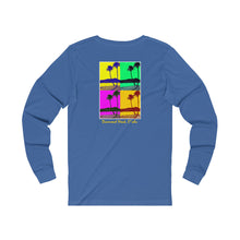 Load image into Gallery viewer, Unisex Long Sleeve Tee: DH Palms PopArt_Front & Back Print