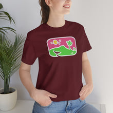 Load image into Gallery viewer, Unisex Tee: Diamond Head Dancing Whale in Color