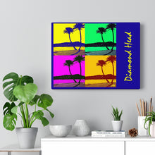 Load image into Gallery viewer, Diamond Head Palms PopArt on Canvas - 3 sizes