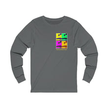 Load image into Gallery viewer, Unisex Long Sleeve Tee: DH Palms PopArt_Front & Back Print