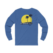 Load image into Gallery viewer, Unisex Long Sleeve Tee: DH Palms Sunset_Front & Back Print