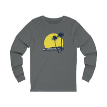 Load image into Gallery viewer, Unisex Long Sleeve Tee: DH Palms Sunset_Front Print