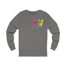 Load image into Gallery viewer, Unisex Long Sleeve Tee: Aloha Boards_Front & Back Print