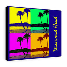 Load image into Gallery viewer, Diamond Head Palms PopArt on Canvas - 3 sizes