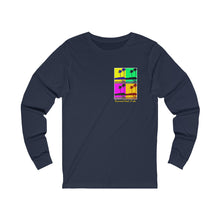 Load image into Gallery viewer, Unisex Long Sleeve Tee: DH Palms PopArt_Front & Back Print