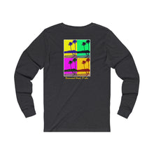 Load image into Gallery viewer, Unisex Long Sleeve Tee: DH Palms PopArt_Front & Back Print