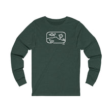 Load image into Gallery viewer, Unisex Long Sleeve Tee: DH Dancing Whale_Front Print