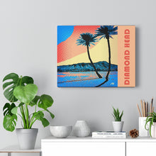 Load image into Gallery viewer, Diamond Head Palms Comic on Canvas - 3 sizes