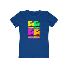 Load image into Gallery viewer, Women's Tee: Diamond Head Palms PopArt