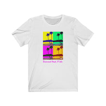 Load image into Gallery viewer, Unisex Tee: Diamond Head Palms PopArt