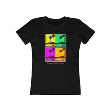 Load image into Gallery viewer, Women's Tee: Diamond Head Palms PopArt