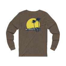 Load image into Gallery viewer, Unisex Long Sleeve Tee: DH Palms Sunset_Front & Back Print