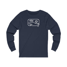 Load image into Gallery viewer, Unisex Long Sleeve Tee: DH Dancing Whale_Front Print