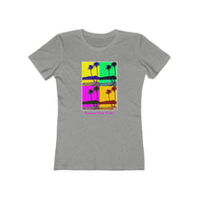 Load image into Gallery viewer, Women's Tee: Diamond Head Palms PopArt