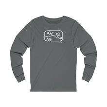 Load image into Gallery viewer, Unisex Long Sleeve Tee: DH Dancing Whale_Front Print