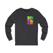 Load image into Gallery viewer, Unisex Long Sleeve Tee: DH Palms PopArt_Front & Back Print