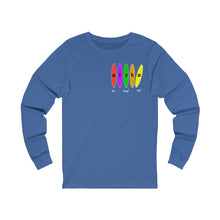 Load image into Gallery viewer, Unisex Long Sleeve Tee: Aloha Boards_Front & Back Print