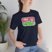 Load image into Gallery viewer, Unisex Tee: Diamond Head Dancing Whale in Color