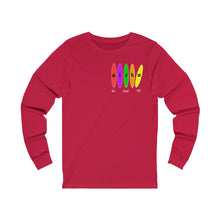 Load image into Gallery viewer, Unisex Long Sleeve Tee: Aloha Boards_Front & Back Print