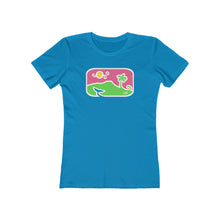 Load image into Gallery viewer, Women's Tee: Diamond Head Dancing Whale in Color