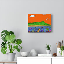 Load image into Gallery viewer, Diamond Head Ocean Life on Canvas - 3 sizes