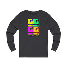 Load image into Gallery viewer, Unisex Long Sleeve Tee: DH Palms PopArt_Front Print