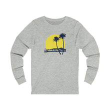 Load image into Gallery viewer, Unisex Long Sleeve Tee: DH Palms Sunset_Front Print