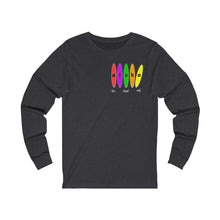 Load image into Gallery viewer, Unisex Long Sleeve Tee: Aloha Boards_Front & Back Print