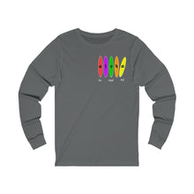 Load image into Gallery viewer, Unisex Long Sleeve Tee: Aloha Boards_Front & Back Print