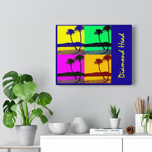 Load image into Gallery viewer, Diamond Head Palms PopArt on Canvas - 3 sizes