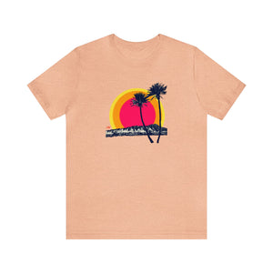 Unisex Tee: DH Palms Triple Sunset