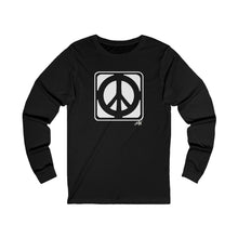 Load image into Gallery viewer, Unisex Long Sleeve Tee: Peace_Front Print
