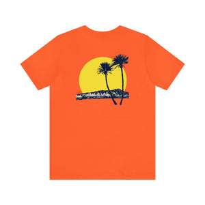 Unisex Tee: DH Palms Sunset_Front & Back Print