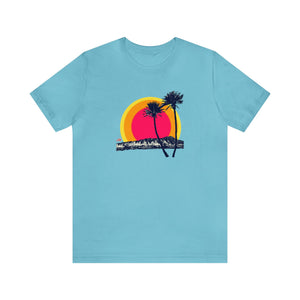 Unisex Tee: DH Palms Triple Sunset