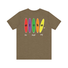 Load image into Gallery viewer, Unisex Tee: Aloha Boards_Back Print
