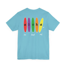 Load image into Gallery viewer, Unisex Tee: Aloha Boards_Back Print
