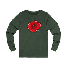 Load image into Gallery viewer, Unisex Long Sleeve Tee: Hibiscus_Front Print
