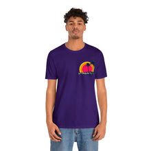 Load image into Gallery viewer, Unisex Tee: DH Palms Triple Sunset_Front &amp; Back Print
