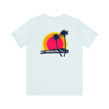 Load image into Gallery viewer, Unisex Tee: DH Palms Triple Sunset_Front &amp; Back Print
