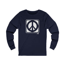 Load image into Gallery viewer, Unisex Long Sleeve Tee: Peace_Front Print
