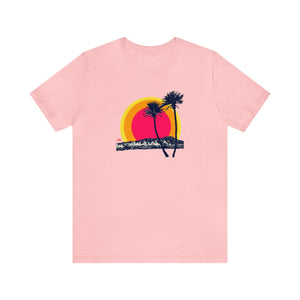 Unisex Tee: DH Palms Triple Sunset