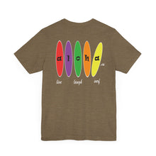 Load image into Gallery viewer, Unisex Tee: Aloha Boards_Back Print
