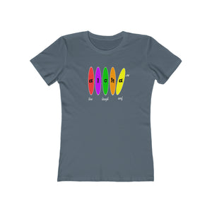 Women's Tee: Aloha Boards