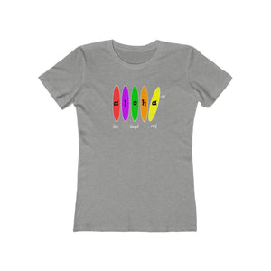 Women's Tee: Aloha Boards