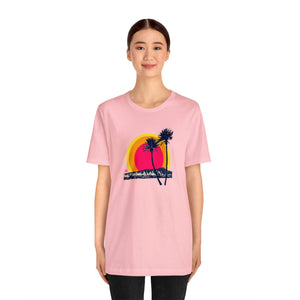 Unisex Tee: DH Palms Triple Sunset