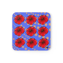 Load image into Gallery viewer, Hibiscus Coaster Set_Purple
