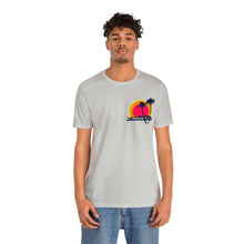 Load image into Gallery viewer, Unisex Tee: DH Palms Triple Sunset_Front &amp; Back Print
